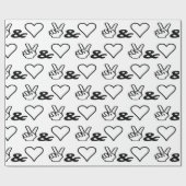 平和と愛 ラッピングペーパー (フラット)