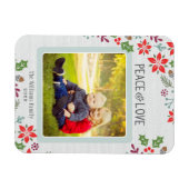 平和と愛 |休日の写真 マグネット (横)