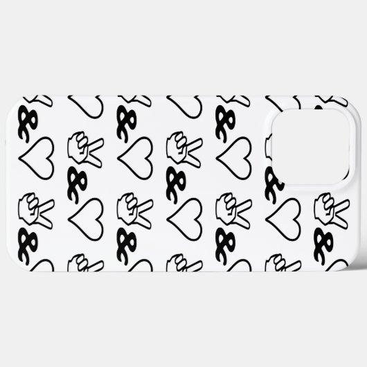 平和と愛 Case-Mate iPhoneケース (裏面 (横))