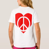 平和と愛 Tシャツ (裏面)