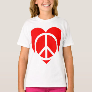 平和と愛 Tシャツ