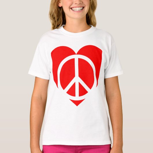 平和と愛 Tシャツ (正面)