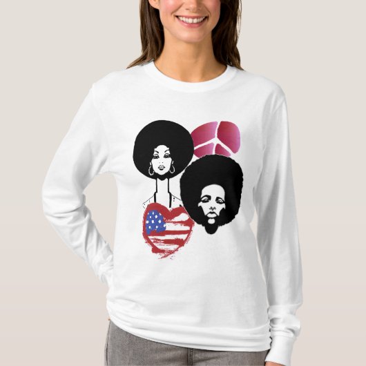 平和と愛 Tシャツ (正面)