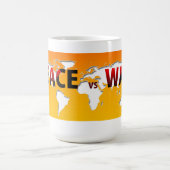 平和と戦争のマグカップ コーヒーマグカップ (中央)