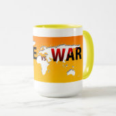 平和と戦争の飲み物用品マグ マグカップ (正面右)
