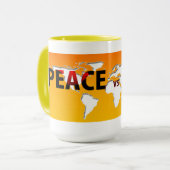 平和と戦争の飲み物用品マグ マグカップ (正面左)