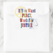 平和と正義 スクエアシール (バッグ)