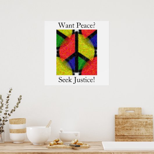 平和と正義 ポスター (キッチン)