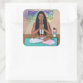 平和と瞑想都市芸術 スクエアシール (バッグ)