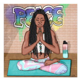 平和と瞑想都市芸術 フォトプリント           