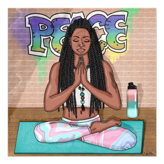 平和と瞑想都市芸術 フォトプリント            (正面)