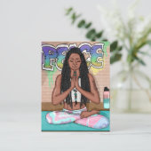 平和と瞑想都市芸術 ポストカード (スタンド正面)