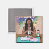 平和と瞑想都市芸術 マグネット (正面/裏面)