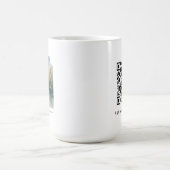 平和と穏やかな肯定カード コーヒーマグカップ (中央)