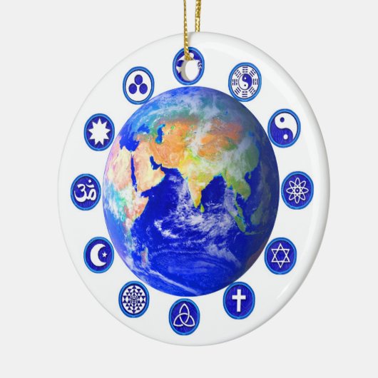 平和と統一と宗教の象徴 セラミックオーナメント (左)