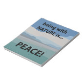 平和と自然は平和 ノートパッド (回転)