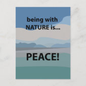 平和と自然は平和 ポストカード (正面)