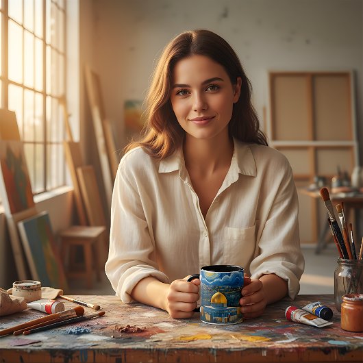 平和と自由のメッセージ マグカップ