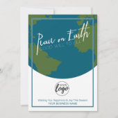 平和と良い意志 – ビジネスロゴ シーズンカード (正面)