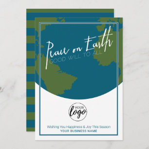 平和と良い意志 – ビジネスロゴ シーズンカード