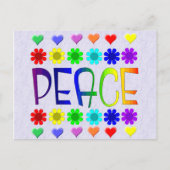 平和と花 ポストカード (正面)