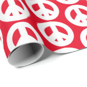 平和と親善のクリスマスモダン・ホリデー・ギフト ラッピングペーパー (ロールコーナー)