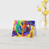 平和と調和_ カード (黄色い花)