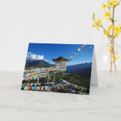 平和と調和 カード (黄色い花)