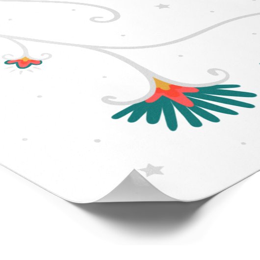 平和と調和 ポスター (角)