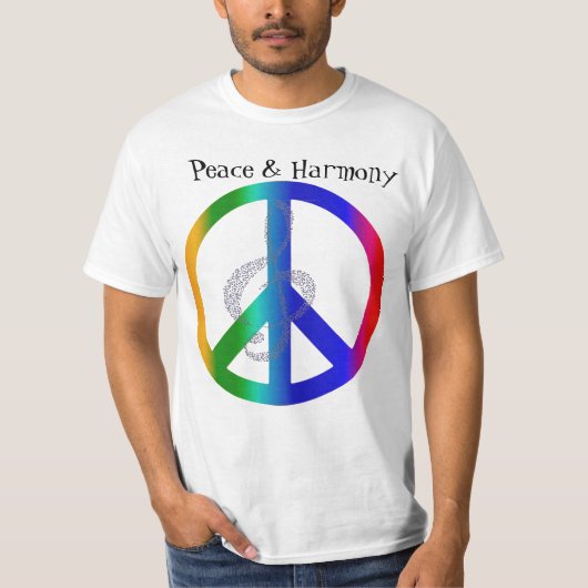 平和と調和_ Tシャツ (正面)