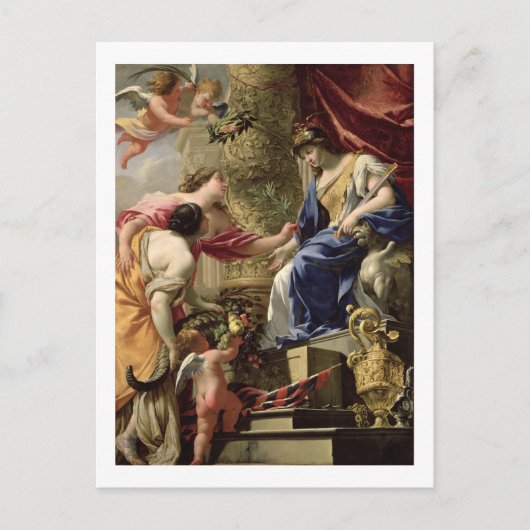 平和と豊かさをリードする慎重さ, c.1645 (油 ポストカード (正面)