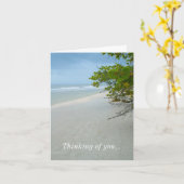 平和と静かなサニベル島 カード (黄色い花)
