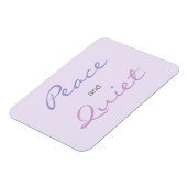 平和と静かな言葉(薄紫) マグネット (左側)