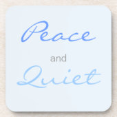 平和と静かな言葉（青） コースター (正面)