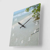 平和と静かなSanibel島の壁時計 スクエア壁時計 (傾斜)