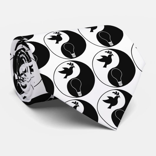 平和と革新を重視したリバタニズムのロゴ ネクタイ (ロール)