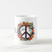 平和と音楽 コーヒーマグカップ (中央)
