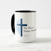 平和なし。クリスチャンを降参する マグカップ (正面左)