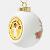 平和なる地球イエス セラミックボールオーナメント (右)