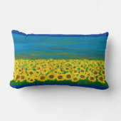 平和なウクライナの芸術枕 ランバークッション (正面)