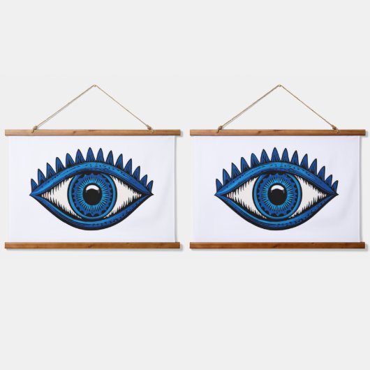 平和なエネルギーのための青い宇宙 吊り下げ型タペストリー (ダブル)