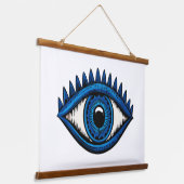 平和なエネルギーのための青い宇宙 吊り下げ型タペストリー (傾斜あり)