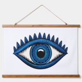 平和なエネルギーのための青い宇宙 吊り下げ型タペストリー (正面2)