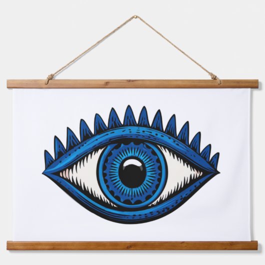 平和なエネルギーのための青い宇宙 吊り下げ型タペストリー (正面2)