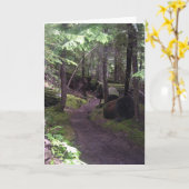 平和なオレゴンの道カード カード (黄色い花)