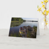 平和なカヌーNotecard カード (黄色い花)