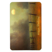 平和なカントリーシーン誕生日 マグネット (縦)