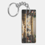 「平和なクリスマスの逃避」 キーホルダー (正面左)