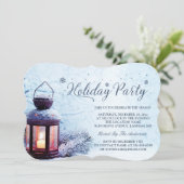 平和なクリスマスランタンウィンターホリデーパーティー 招待状 (スタンド正面)