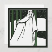 平和なクリスマス前ラファエリートクリスマスカード ノートカード (正面/裏面)